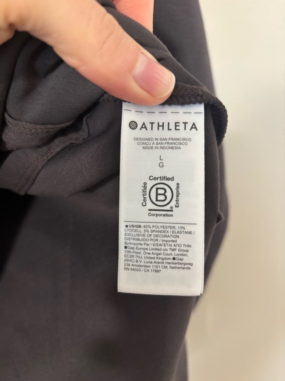 Athleta Allure‎ Cinch Mock Neck Sweatshirt in Gray - Picture 7 of 9